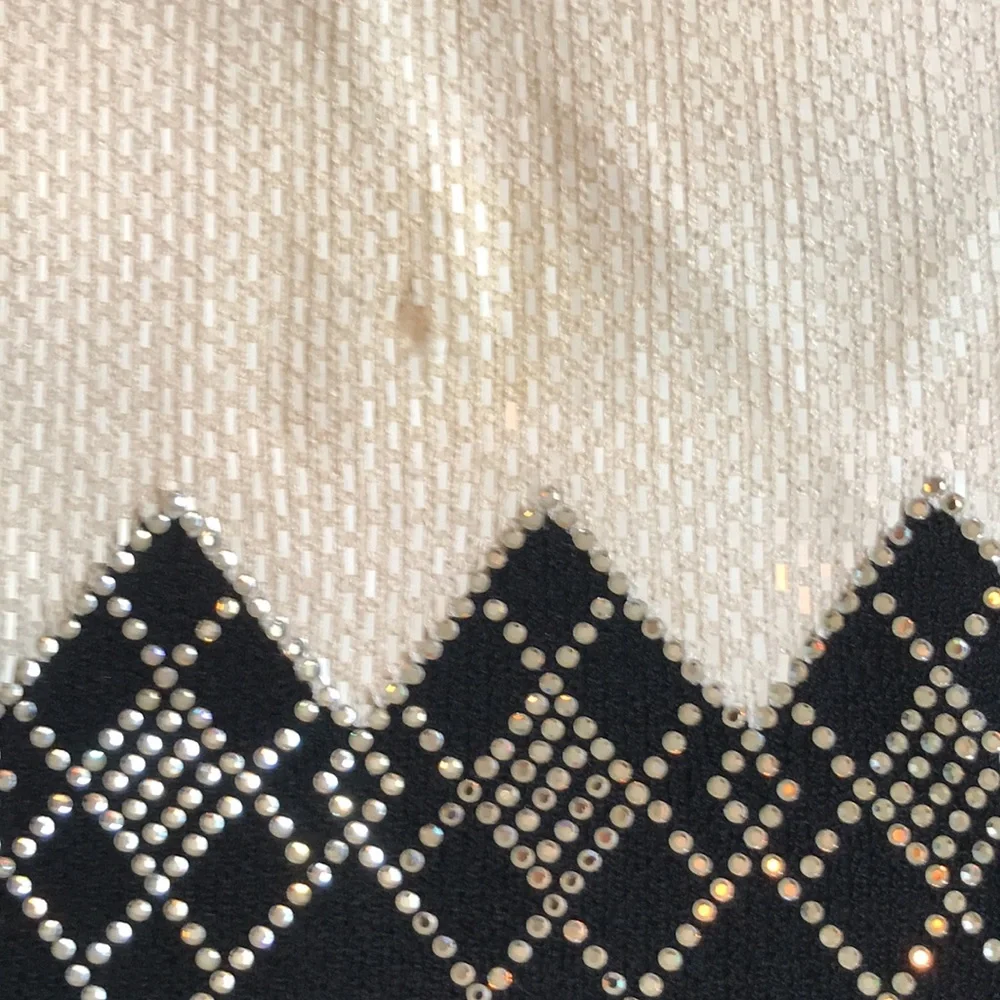 St John Evening knit sparkly argyle sheath dress - Picture 7 of 7